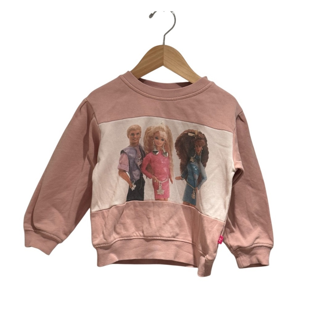 GOLDIE + ACE x Mattel Pink Barbie Crew Sweatshirt w/ Vintage Vibes - size 2